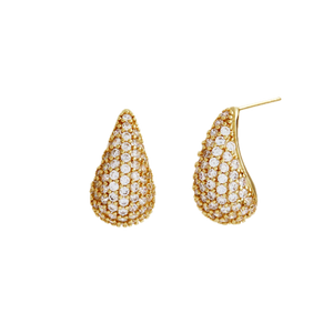 Sybella Earrings Silver / Gold Sybella DEMI  CZ Teardrop Earring