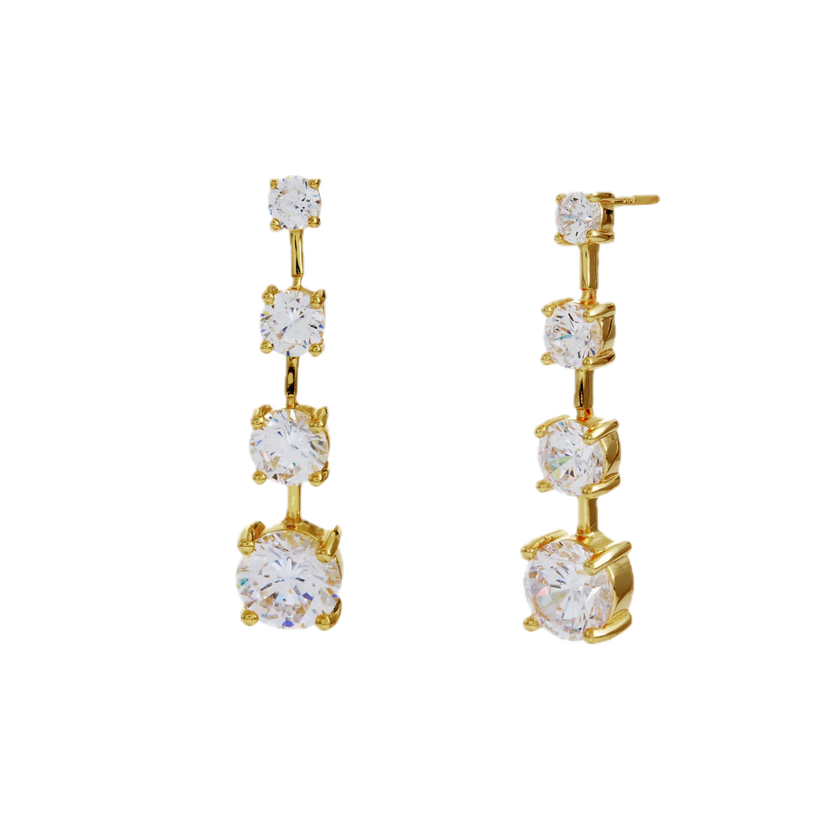 Sybella Earrings Silver / Gold Sybella  VERONICA Chandelier Drop Earrings