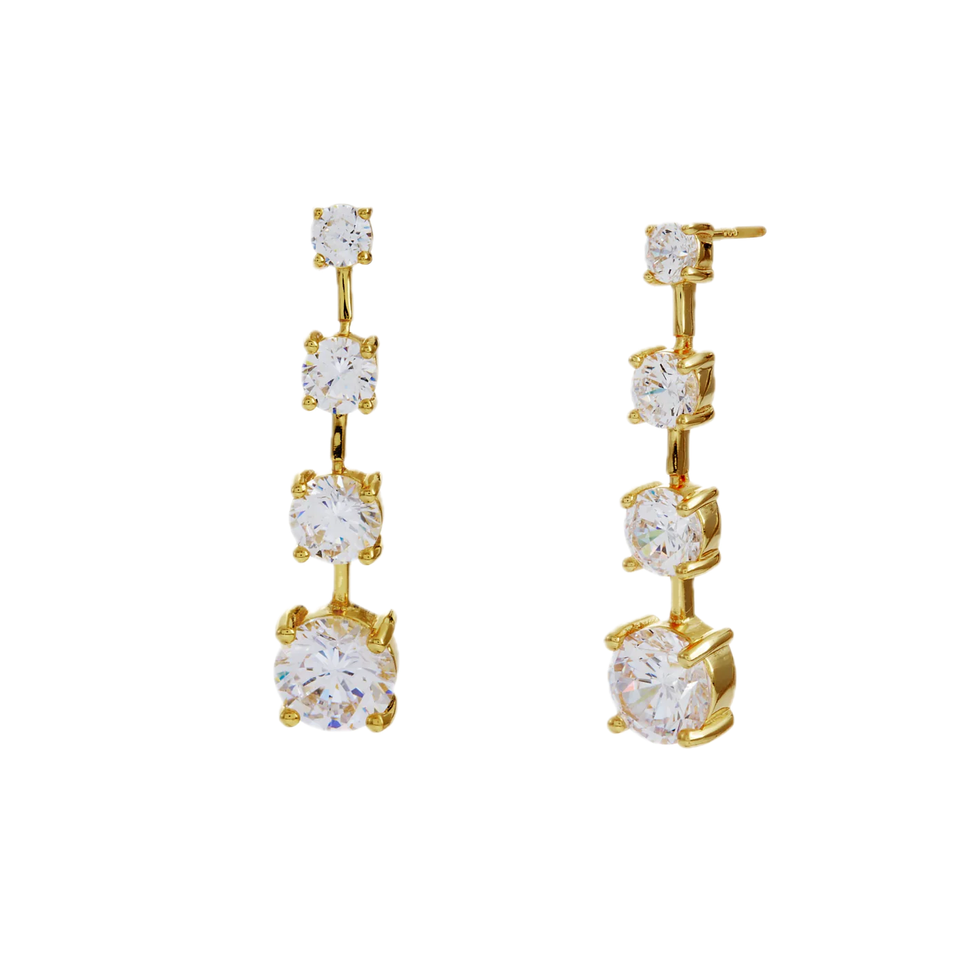 Sybella Earrings Silver / Gold Sybella  VERONICA Chandelier Drop Earrings