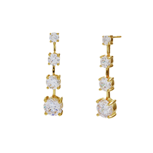 Sybella Earrings Silver / Gold Sybella  VERONICA Chandelier Drop Earrings