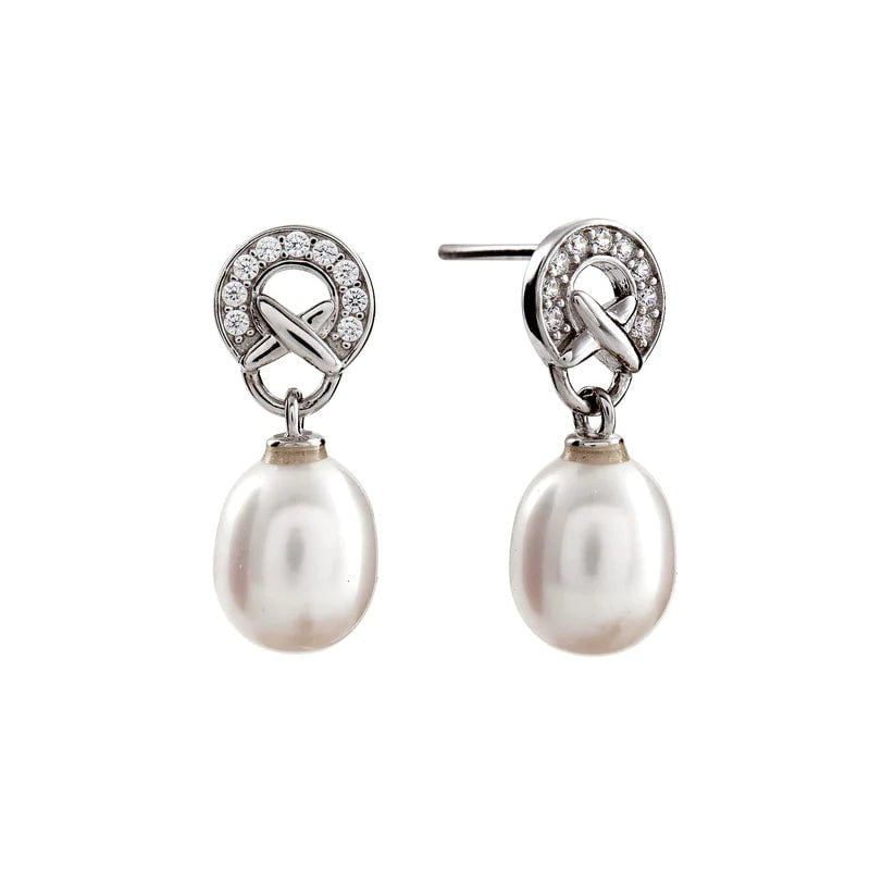 Sybella Earrings Silver Sybella Alisa Pearl Stud Earrings