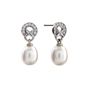 Sybella Earrings Silver Sybella Alisa Pearl Stud Earrings