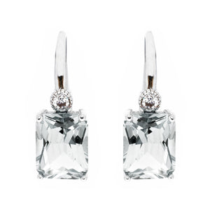Sybella Earrings Silver sybella rectangle drop earrings