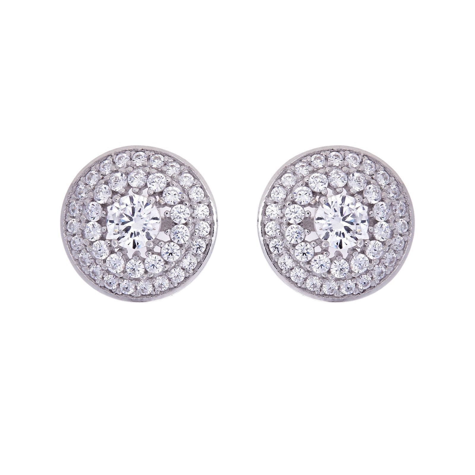 Sybella Earrings Silver Sybella Round Studs