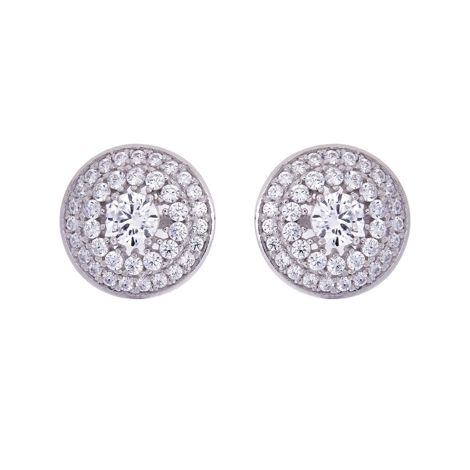 Sybella Earrings Silver Sybella Round Studs