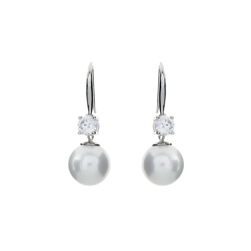 Sybella Earrings Silver Sybella Stone And Pearl Eerrings
