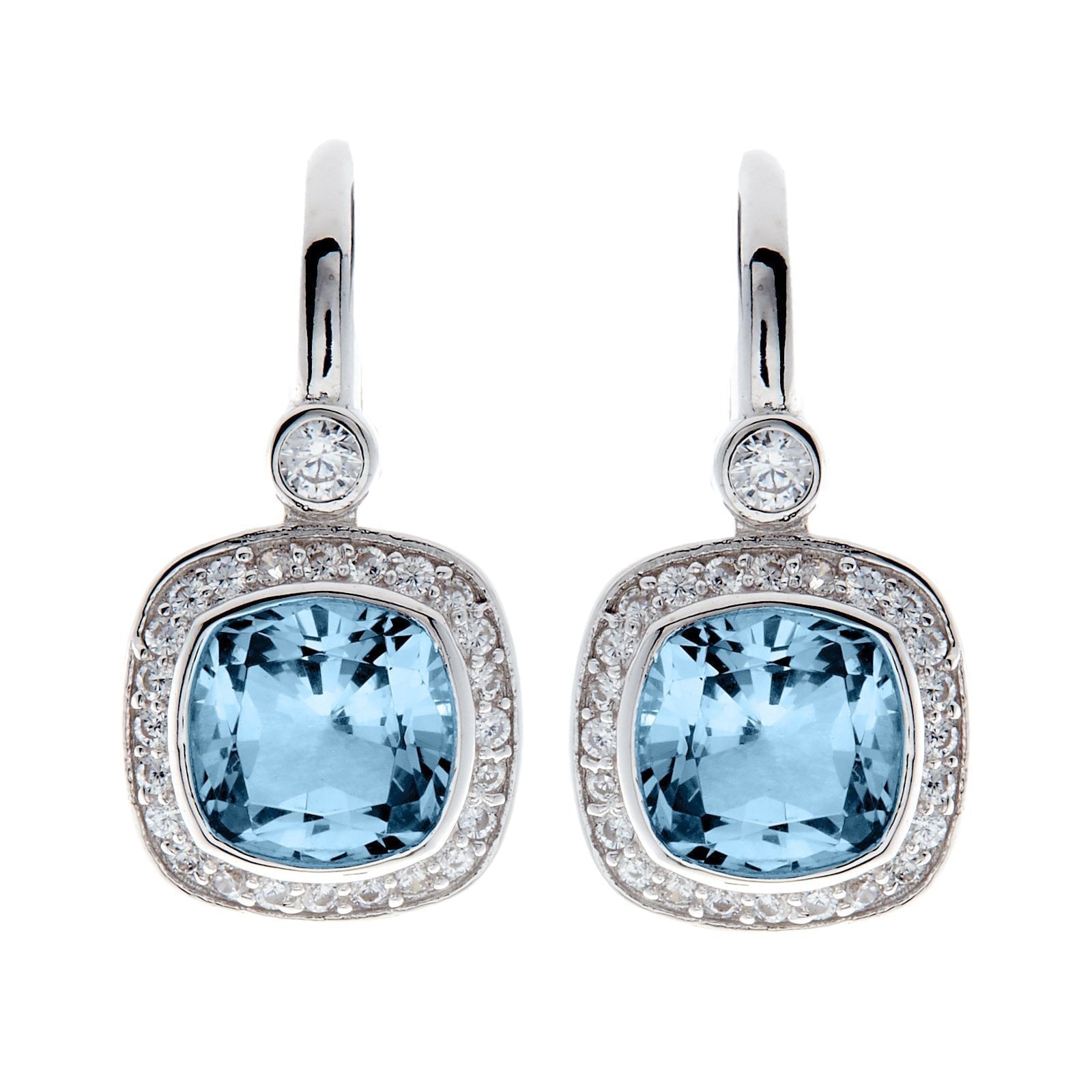 Sybella Earrings Sybela square blue earrings