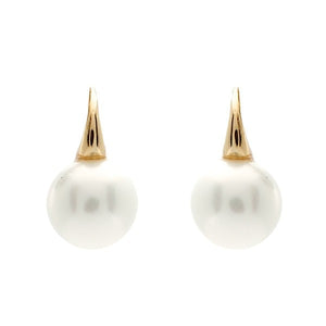 Sybella Earrings Sybella 12Mm Pearl On Gold Hook Earrings