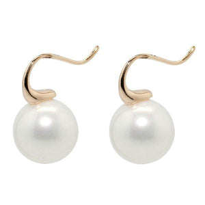 Sybella Earrings Sybella 12Mm Pearl On Gold Hook Earrings