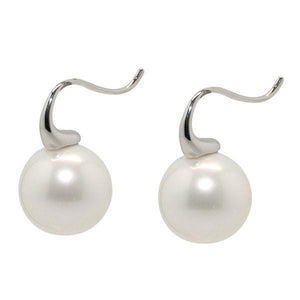 Sybella Earrings Sybella 12Mm Pearl On Silver Hook Earrings