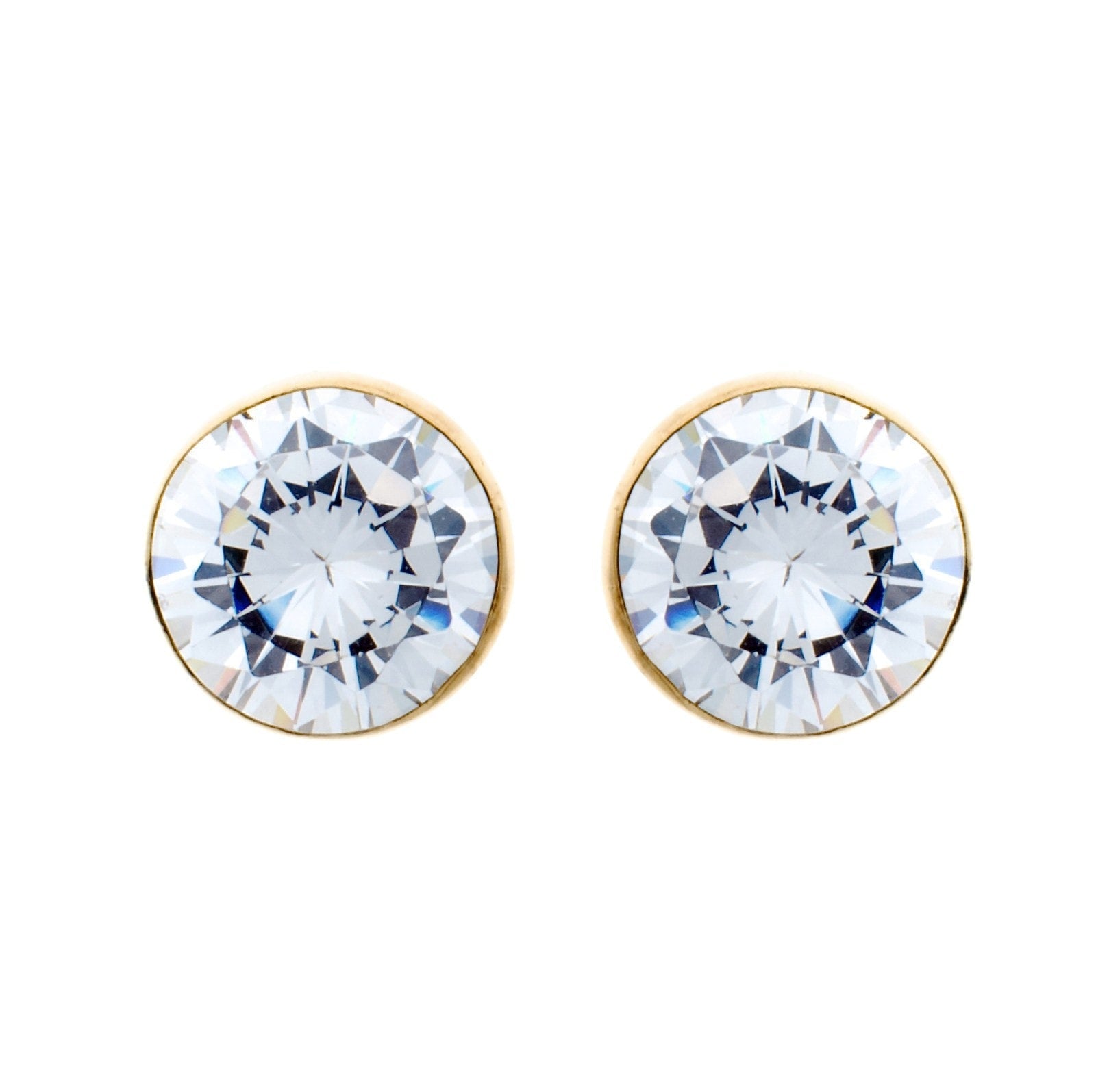 Sybella Earrings Sybella 9 Mm Cubic With Yellow Gold Earring