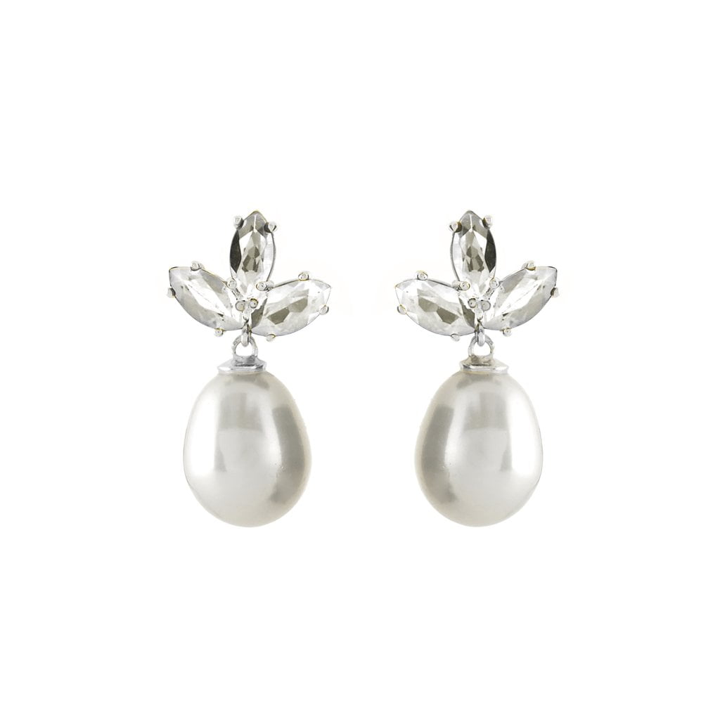 Sybella Earrings Sybella detailed Tear drop pearl earrings