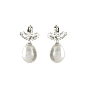 Sybella Earrings Sybella detailed Tear drop pearl earrings