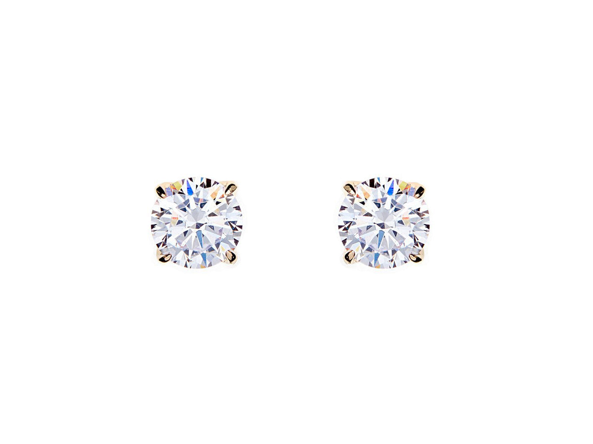Sybella Earrings Sybella gold cubic stud