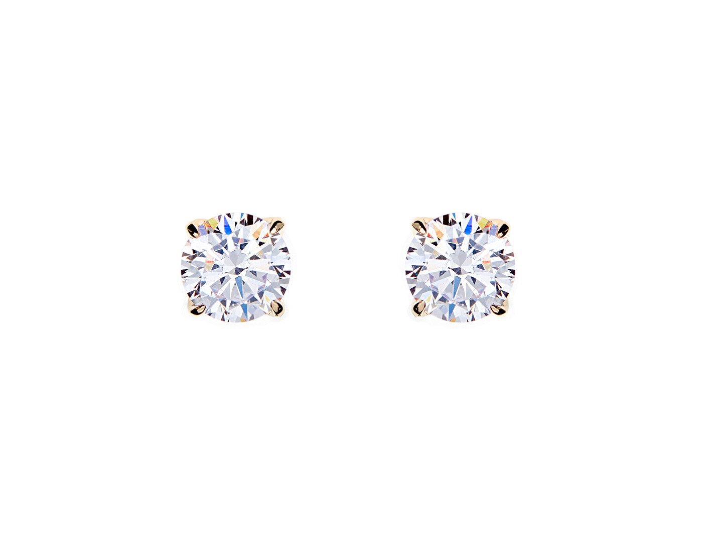 Sybella Earrings Sybella gold cubic stud