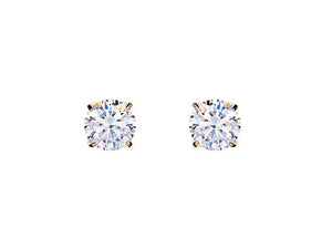 Sybella Earrings Sybella gold cubic stud