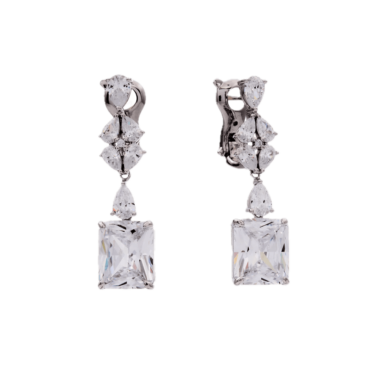 Sybella Earrings Sybella JOAN Rhodium Chandelier Earring