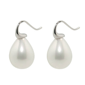 Sybella Earrings Sybella Large Baroque White Pearl On Ss Hook Earrings