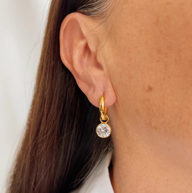 Sybella Earrings Yellow Gold SYBELLA MAISIE HOOP EARRINGS