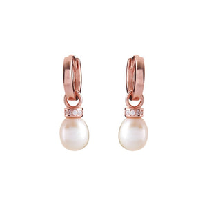Sybella Earrings Sybella pearl huggie earrings