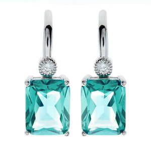 Sybella Earrings sybella rectangl green drop earrings