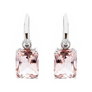 Sybella Earrings sybella rectangle pink drop earrings