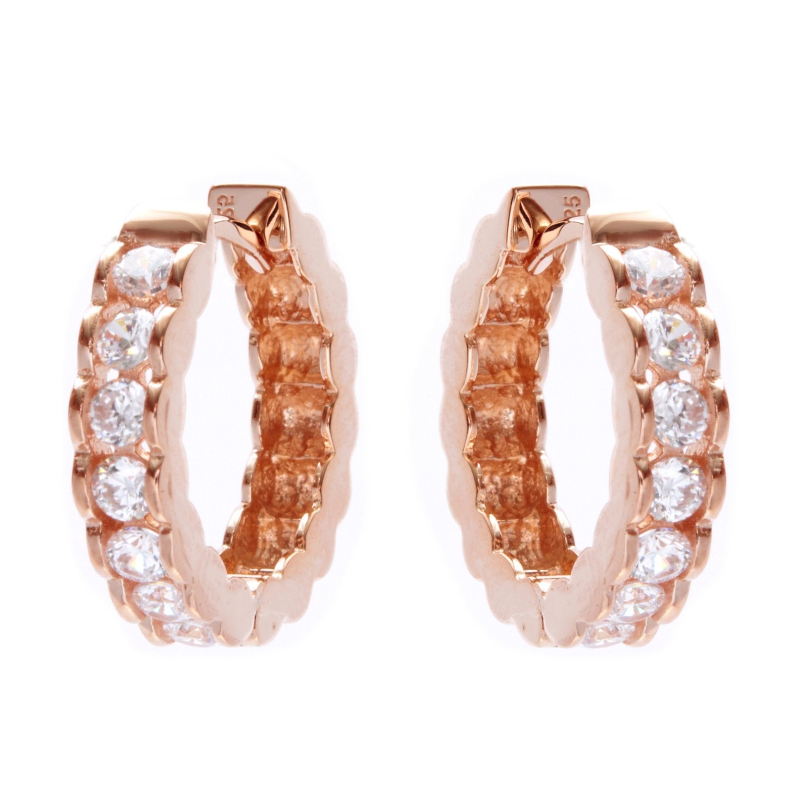 Sybella Earrings Sybella Rose gold hoops