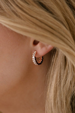 Sybella Earrings Sybella Rose gold hoops