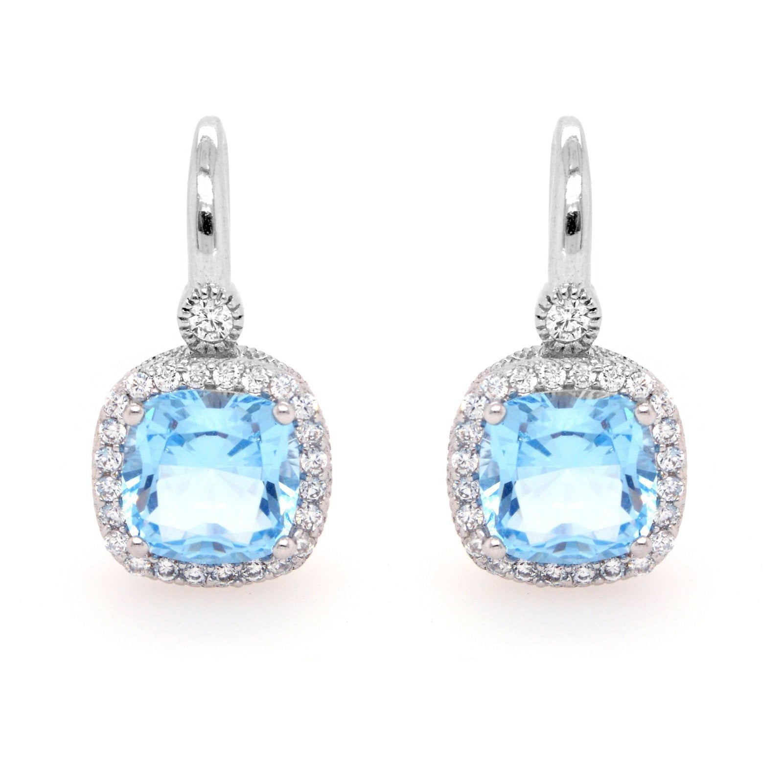 Sybella Earrings Sybella Square light blue earrings