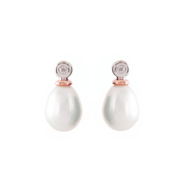 Sybella Earrings Sybella stone and drop pearl earrings