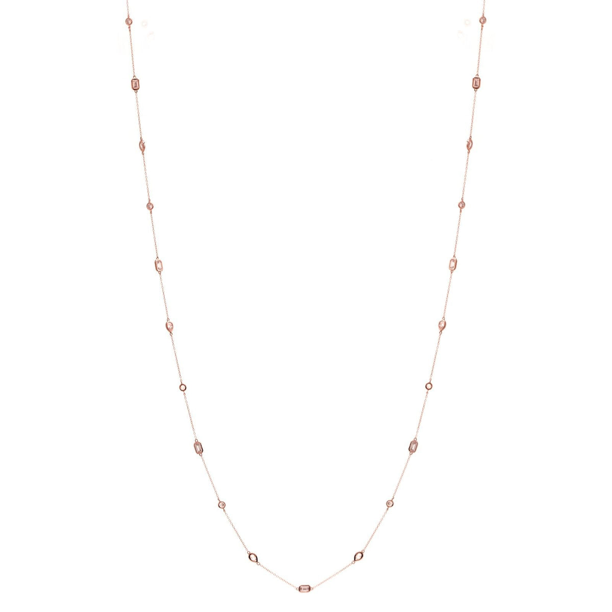 Sybella Necklaces Sybella long Multi shape rose necklace