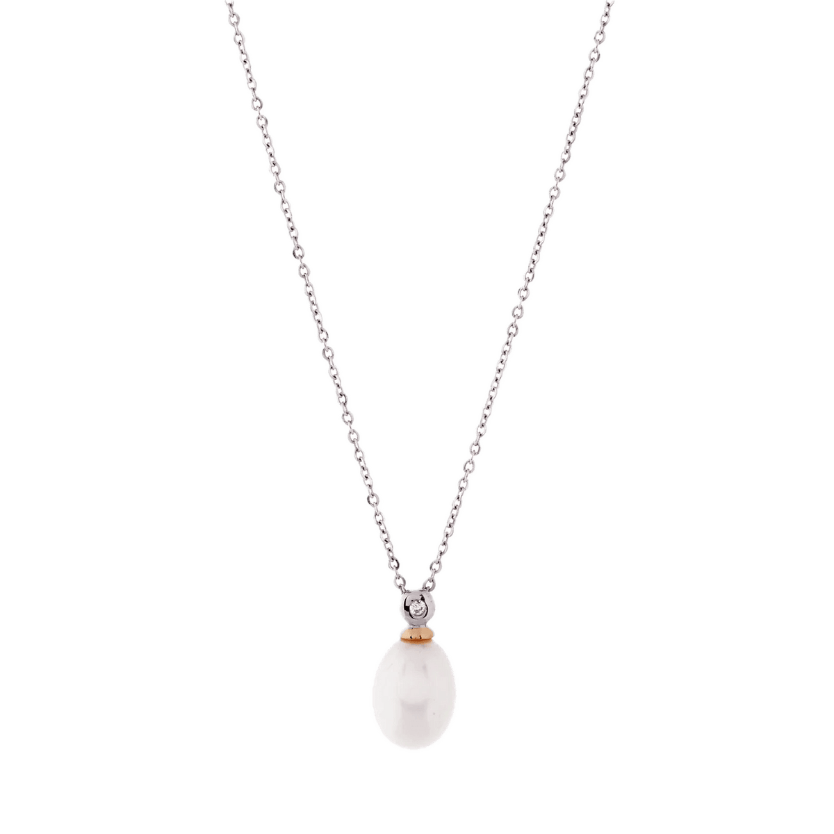 Sybella Necklaces Sybella stone and drop pearl necklace