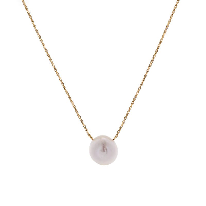 Sybella Necklaces Yellow Gold Evelyne Pearl Necklace
