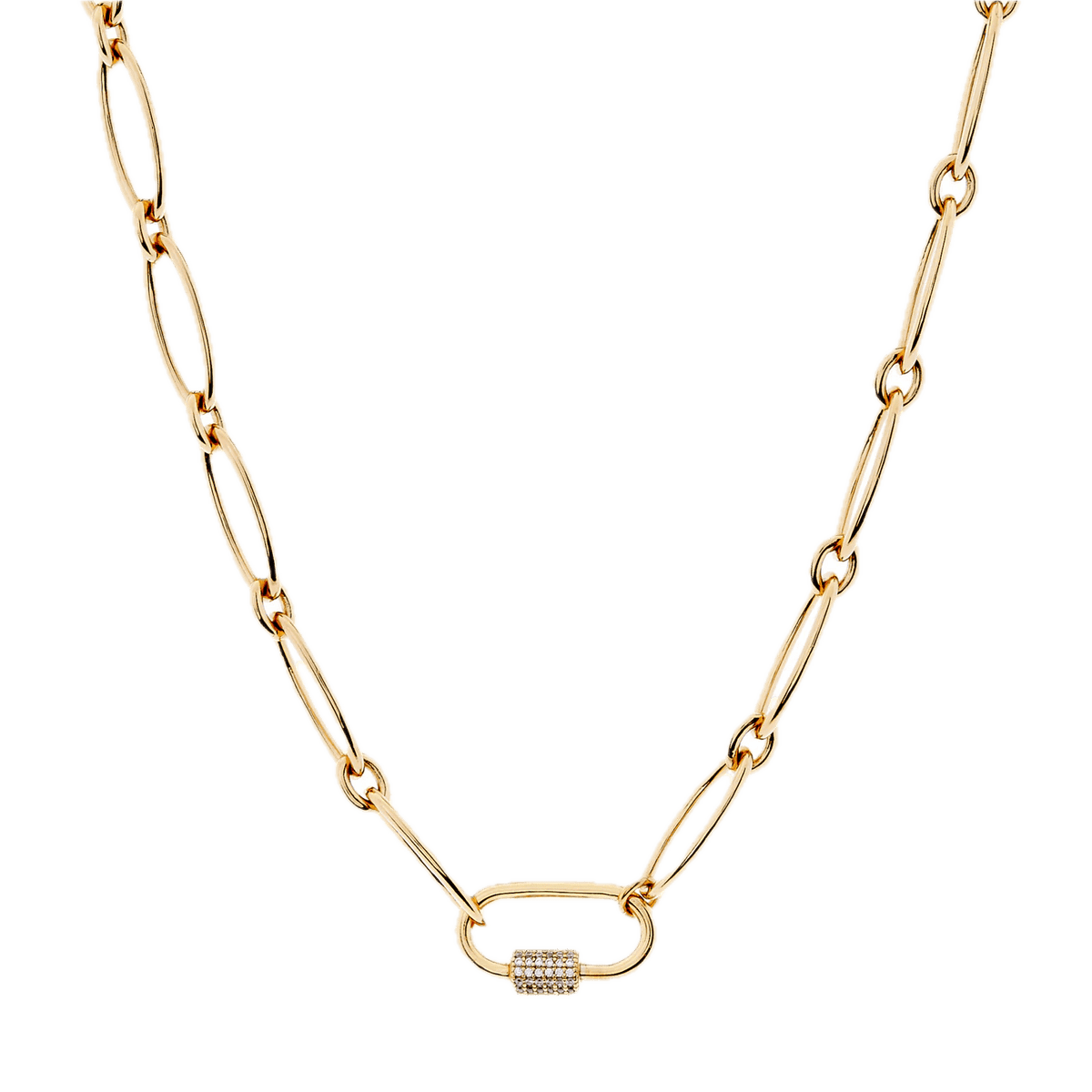 Sybella Necklaces Yellow Gold Sybella Aubrey Link Necklace