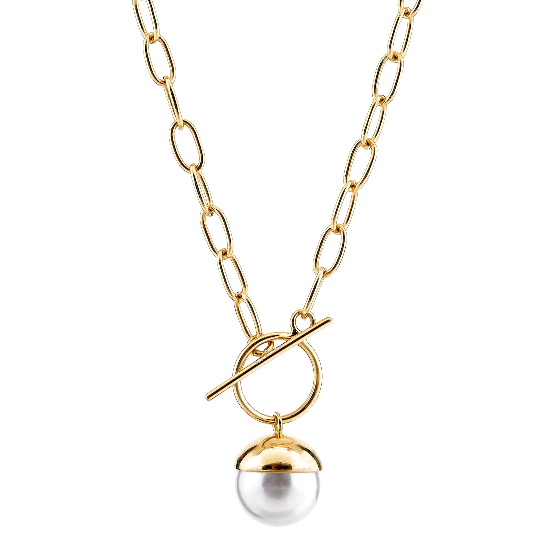 Sybella Necklaces Yellow Gold SYBELLA GEMMA PEARL NECKLACE