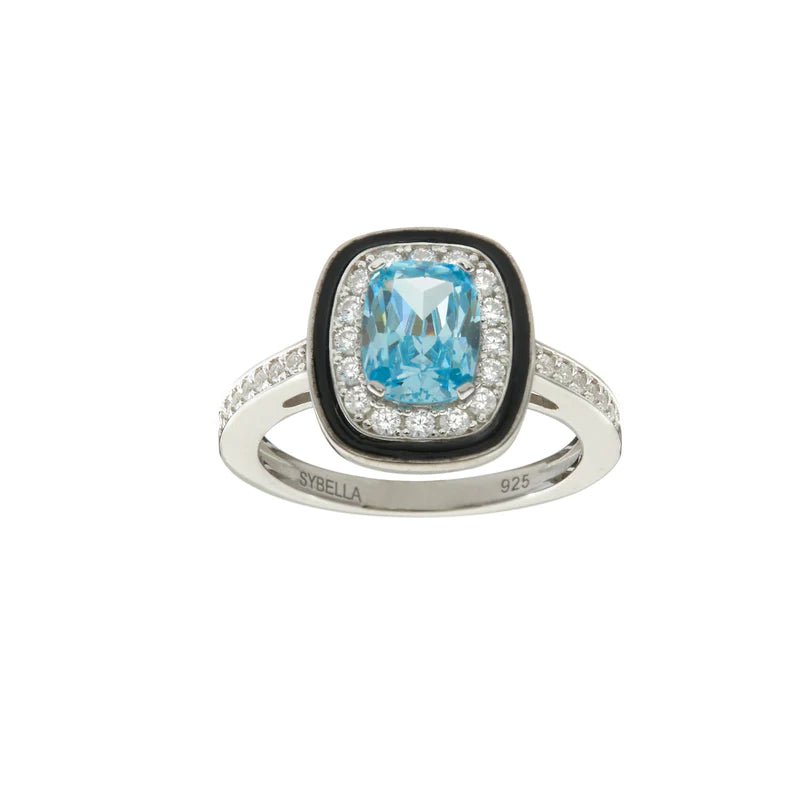 Sybella Rings BLUE / 6 / Silver Sybella Sienna Ring