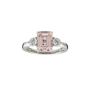 Sybella Rings Pink / 6 SYBELLA PARIS  BAGUETTE RING