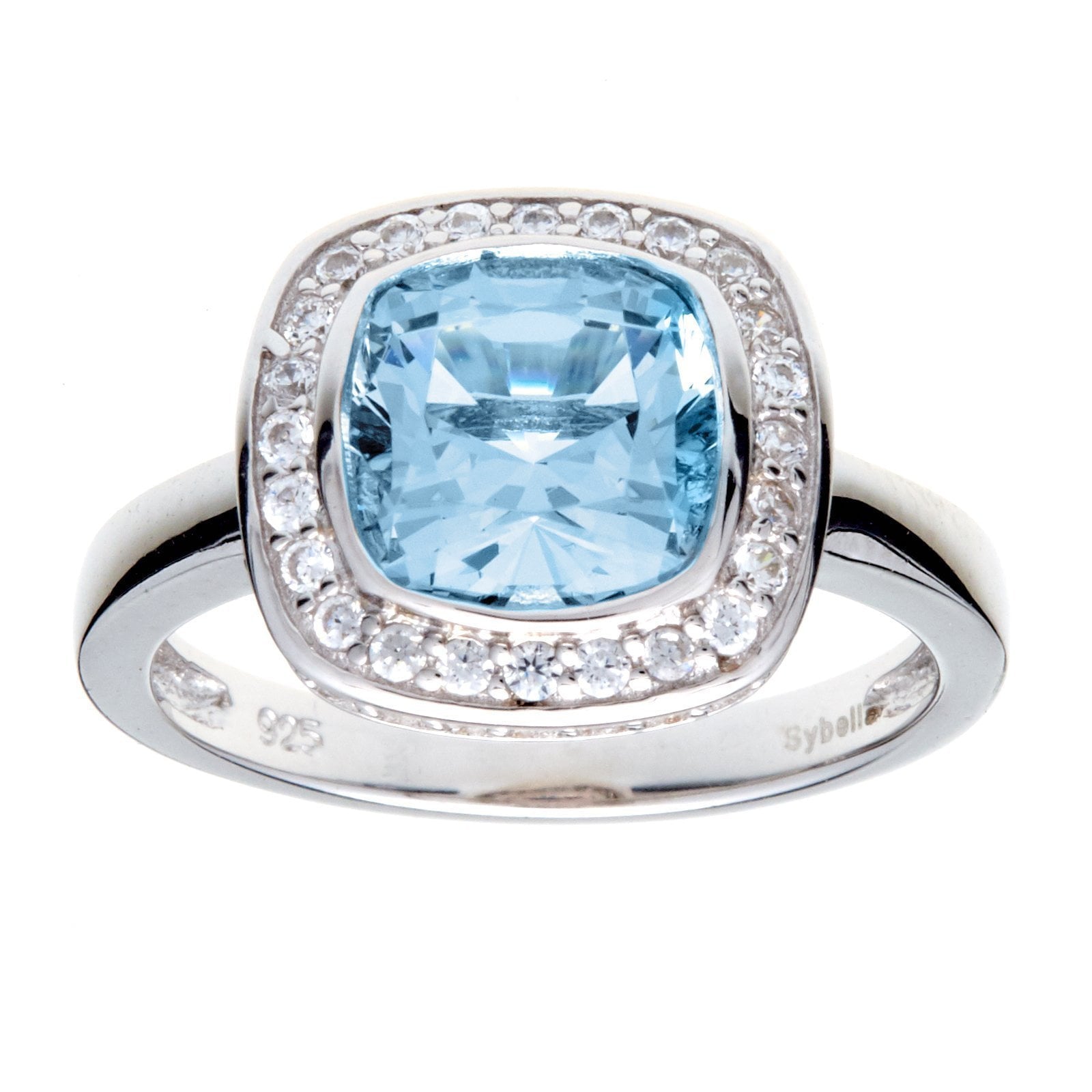 Sybella Rings Sybella square blue ring