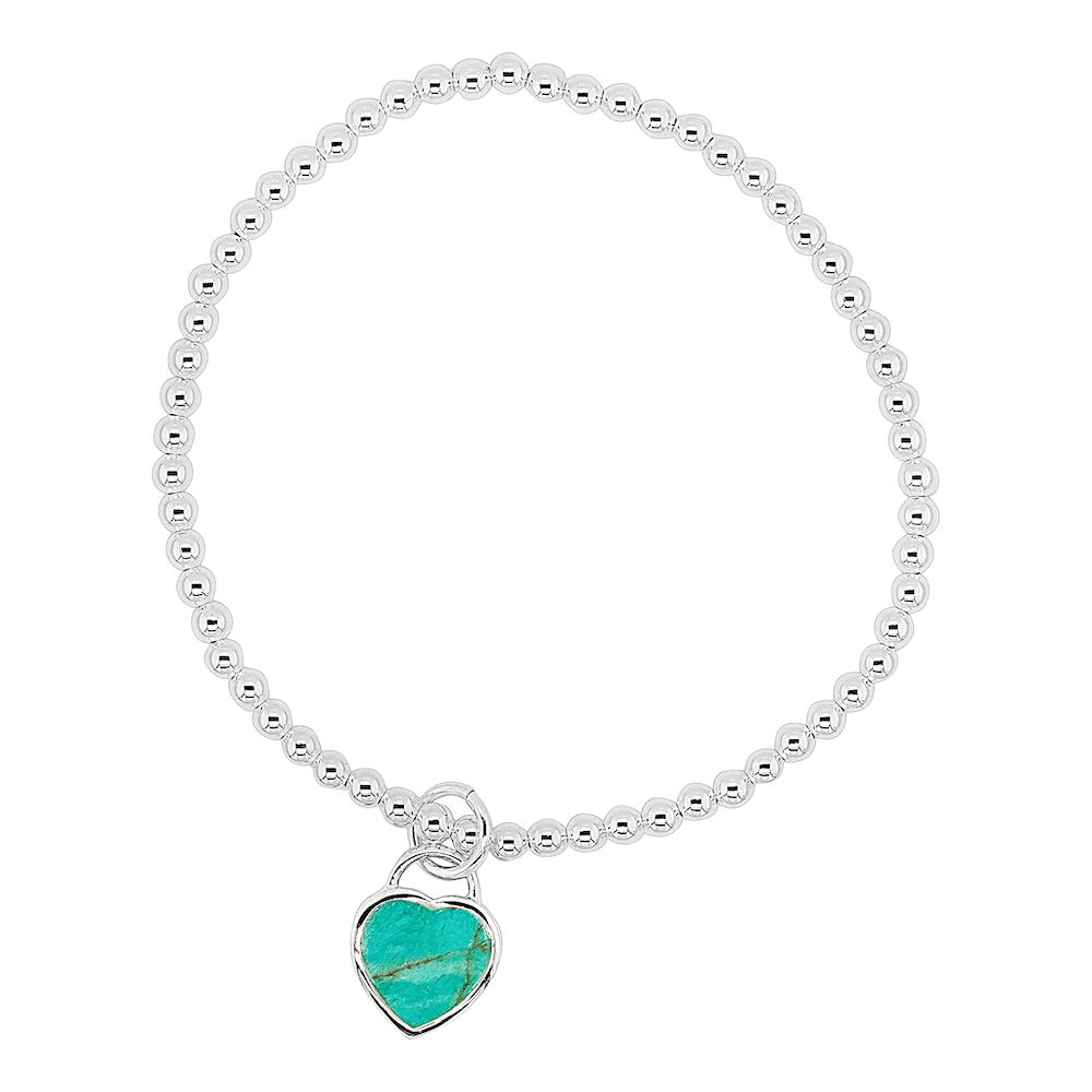 Duo Turquoise heart bracelet Duo Jewellery